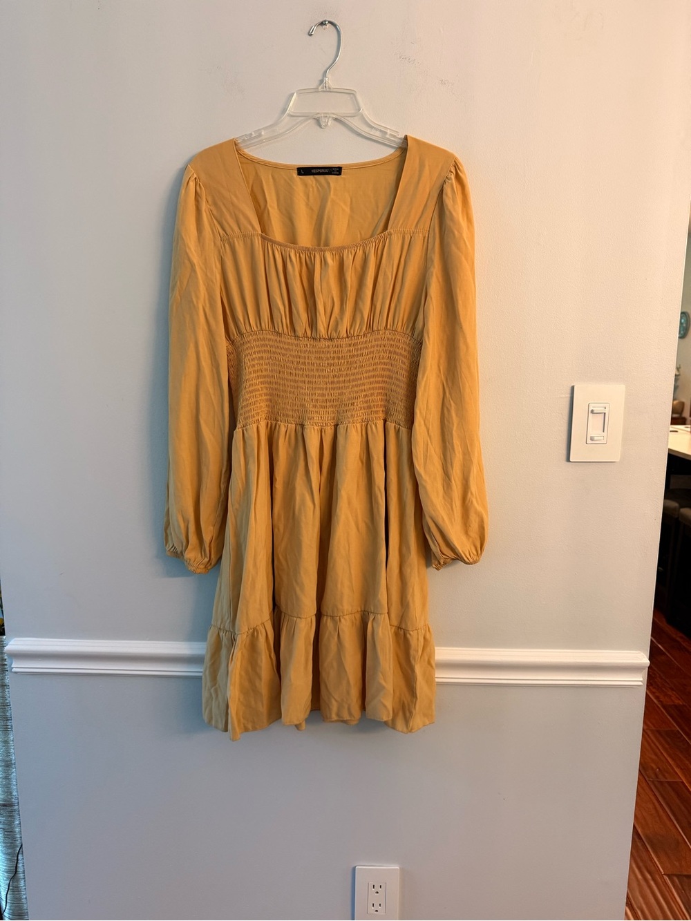 Orange-ish long sleeve dress